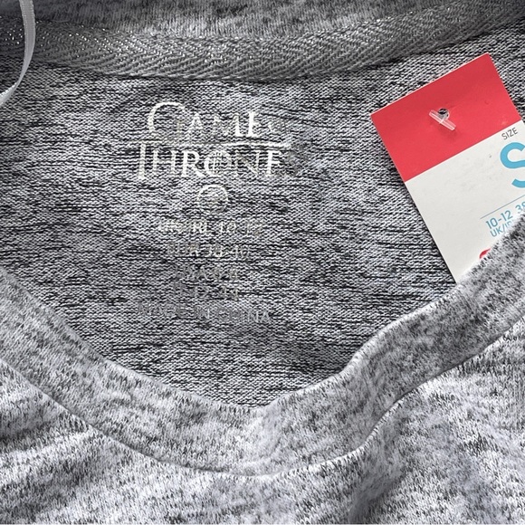Game Of Thrones Lounge Gray Silver Sweatshirt Top Soft Stretchy Cozy Pajamas Top - Picture 7 of 11
